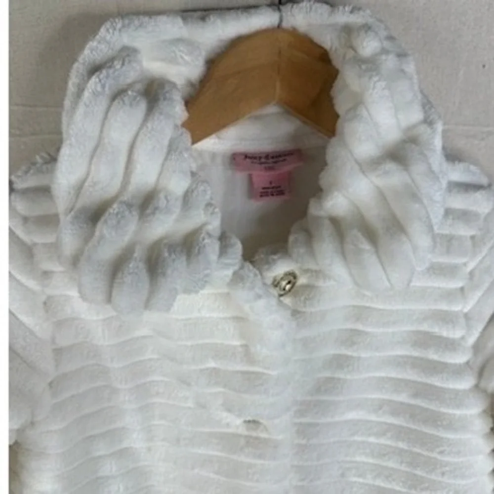 Juicy Couture Girls‎ Full Zip Jacket size 7 White